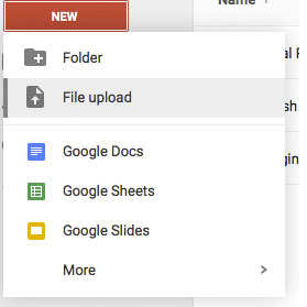 Google Drive Instructions