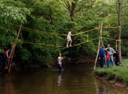 "Boy Scouts over the Casperkill, 1991"