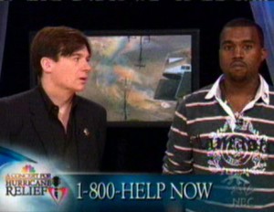 Kanye West calls out George Bush during a 2005 telethon for victims of Hurricane Katrina.