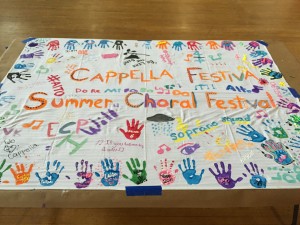 Summer Choral Festival group banner project.