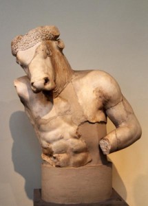 Sculpture depicting the Minotaur.