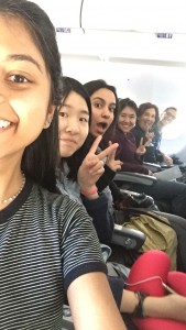 Selfie on the plane! 