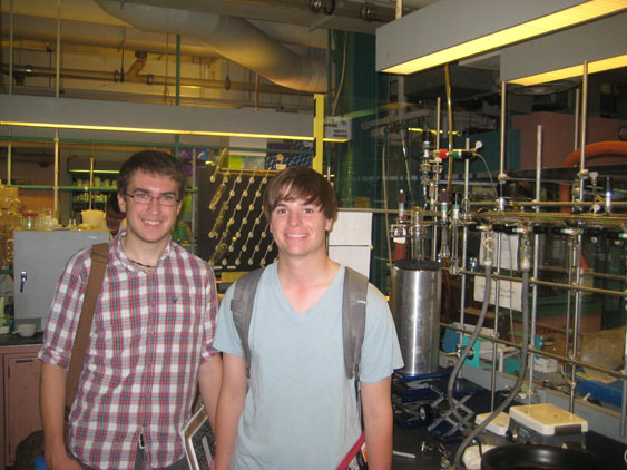  Sean Majer (Chemistry ’15) and Rob Tureski (Chemistry ’14)
