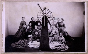 Mariah Mitchell and her first astronomy class, 1866