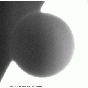 Created by Zeeve Rogoszinski using data taken from Big Bear Solar Observatory.  http://imgur.com/p19moKI