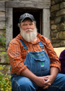 Appalachian storyteller Orville Hicks contributes to the authenticity of the festival. Photo by Lonnie Webster for the High Country Press