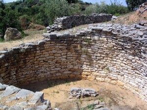 The remains of a Mycenaean tholos