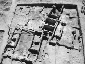 Above is an aerial photograph of Hamoukar which provides archaeologists a better view and interpretation of the site [1].