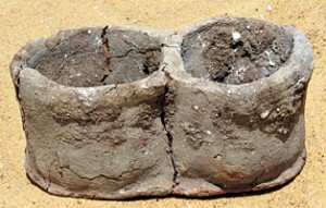 Bread forms that were excavated from the ancient city Umm Magawir.  Umm Magawir means to "Mother of Bread Molds"