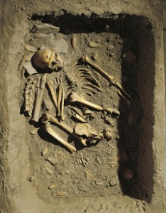 Reconstruction of Neanderthal Burial in La Chapelle-aux-Saints, France
