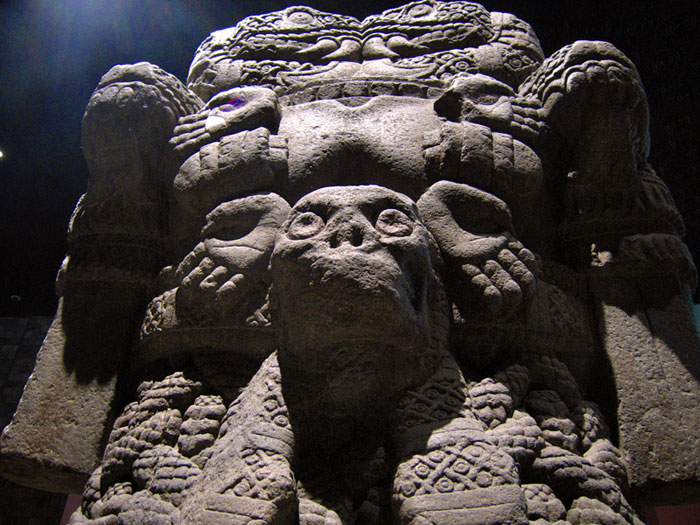 Statue of Aztec earth goddess Cihuacoatl