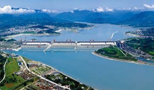 The Three Gorges Dam is the largest hydroelectric project ever constructed, and flooded 632 square kilometers of land beyond the existing banks of the Yangtze River. 