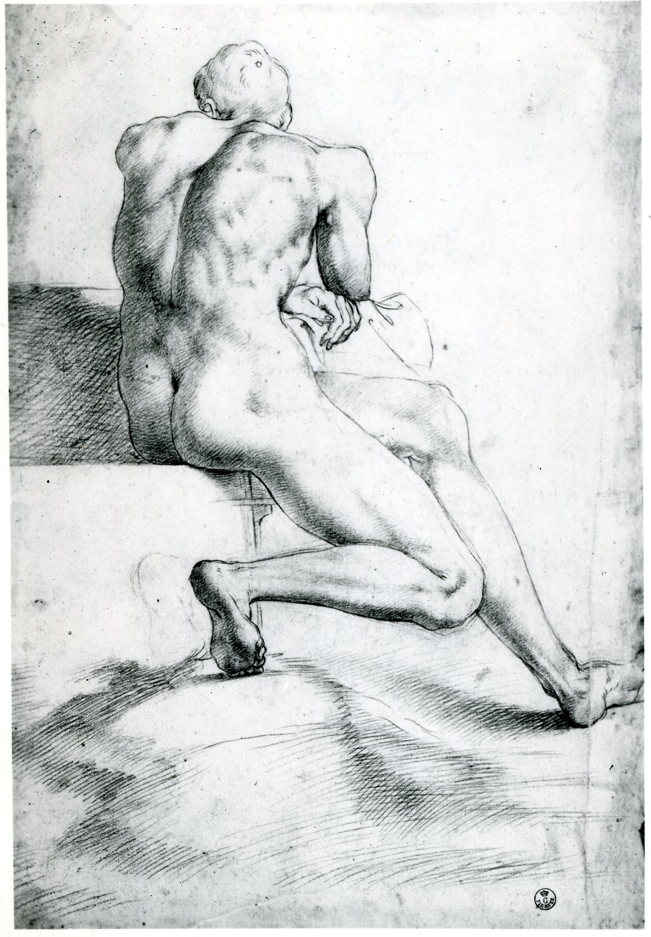 D.22 Seated Nude Youth