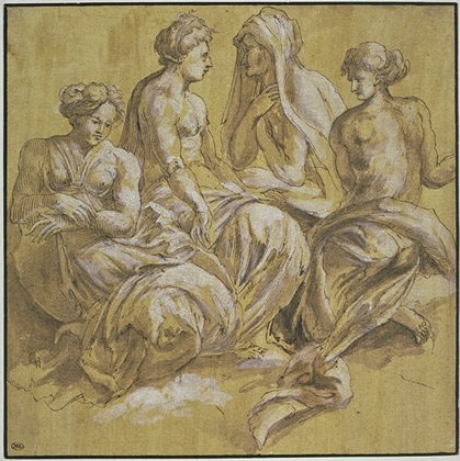 D.27A  Four Seated Women