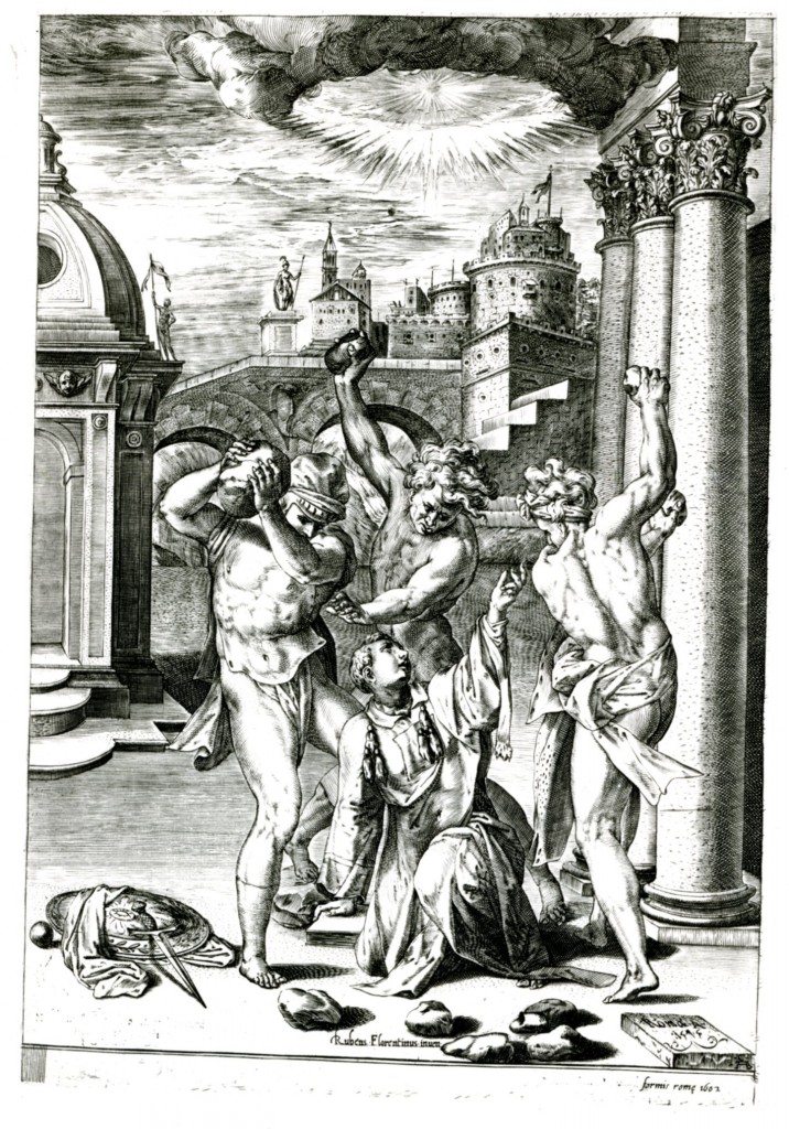 Fig.E.2b Alberti,  Stoning of Saint Stephen