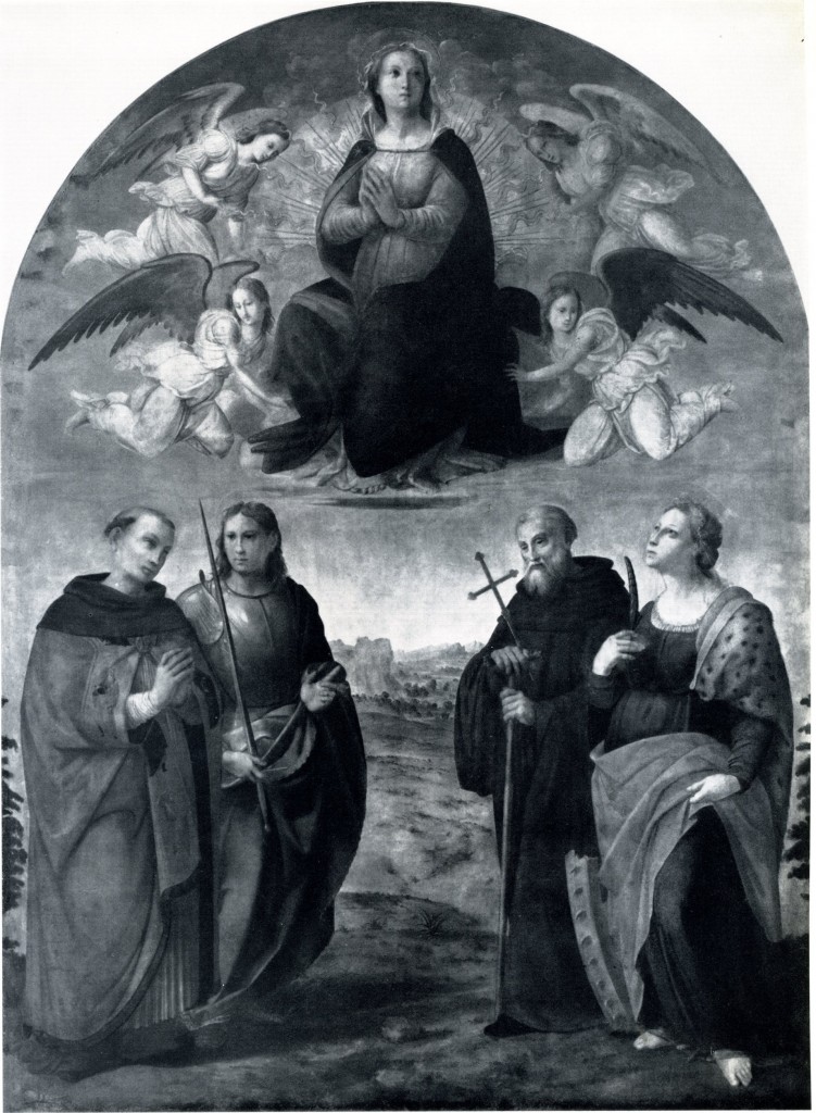 Fig. Granacci, Madonna in Glory with Four Saints
