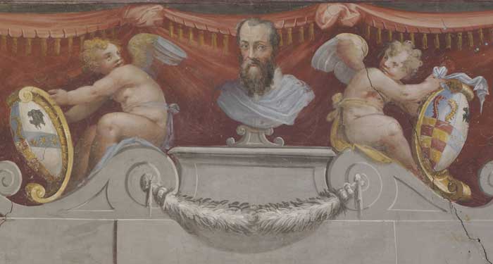 Fig. Vasari's coat-of-arm, Florence house