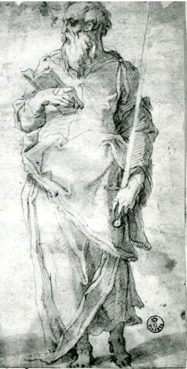Fig. Vasari, Saint Paul, Florence 7061F detail