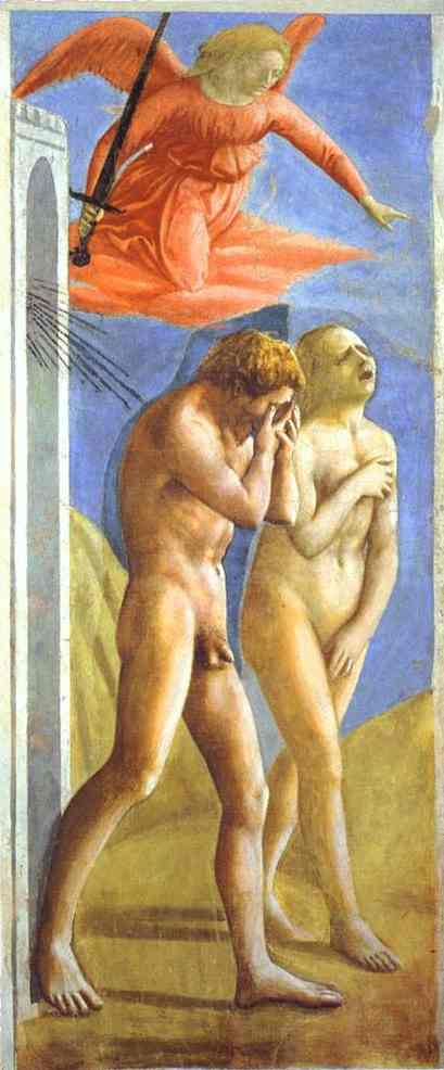 Fig.Masaccio, Expulsion of Adam and Eve