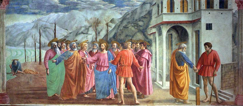 Fig. Masaccio, Tribute Money