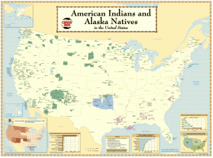 Map of US Reservations according to 2000 US Census