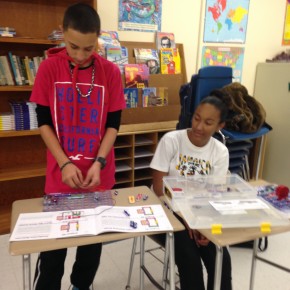 Darion and Kiara showed off their engineering skills