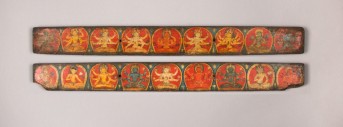 Pair of Manuscript Covers with Buddhist Deities