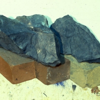 Two Rocks and Three Bricks (Detail)