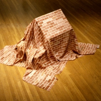 Draped Brick House