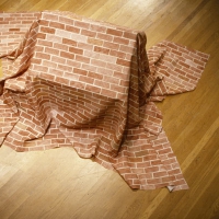 Draped Brick House (detail)