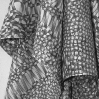 Black and White Hanging Cloth (detail)