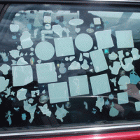 Stickers 1, Outside