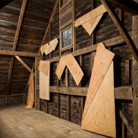 Folded Plywood Installed in Dutch Barn 1