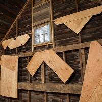 Folded Plywood Installed in Dutch Barn 2