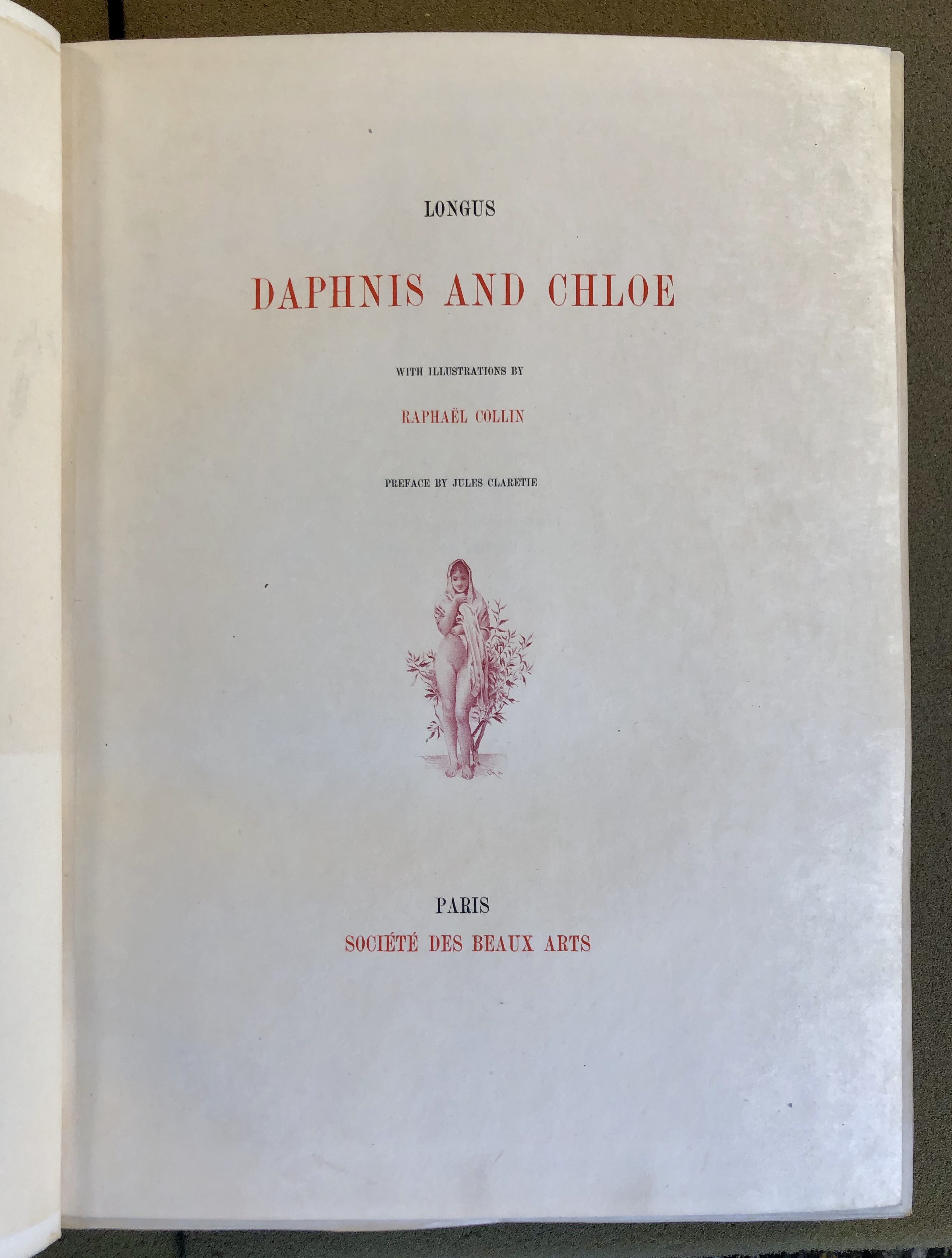 Daphnis and Chloe - title page